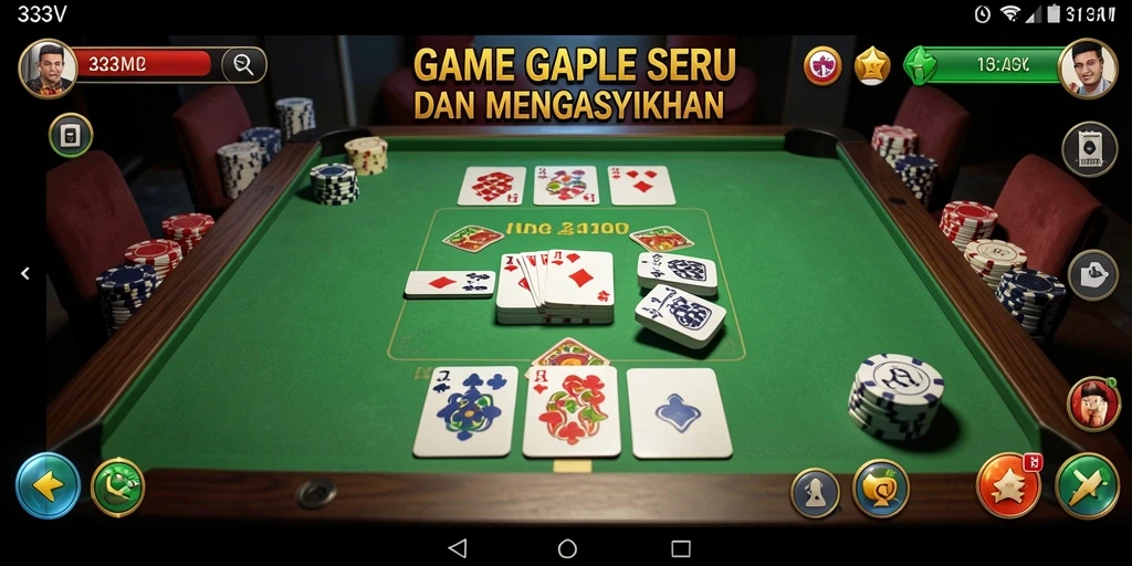Tampilan mengasyikkan dari gameplay 333V yang penuh warna.