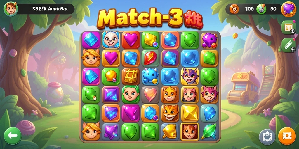 Tangkapan layar gameplay <strong>33ZK</strong> dengan tampilan level yang menawan.