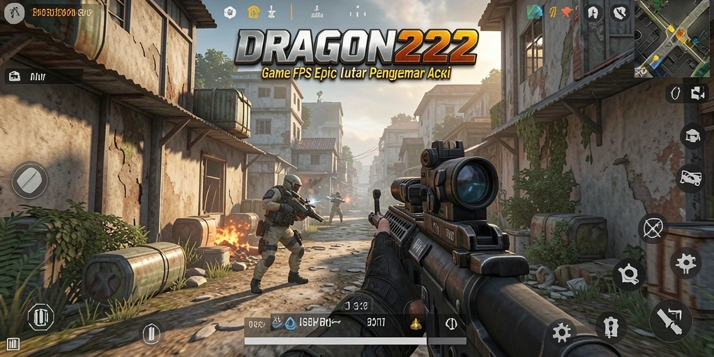 Tangkapan layar DRAGON222 menunjukkan aksi tembak-menembak yang mendebarkan.