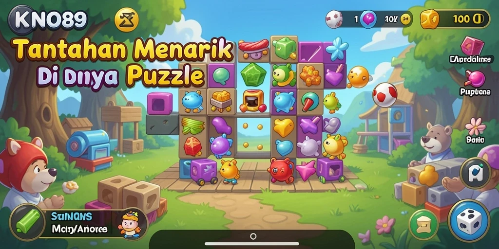 Screenshot KNO89 menampilkan gameplay puzzle yang menantang dan menarik.