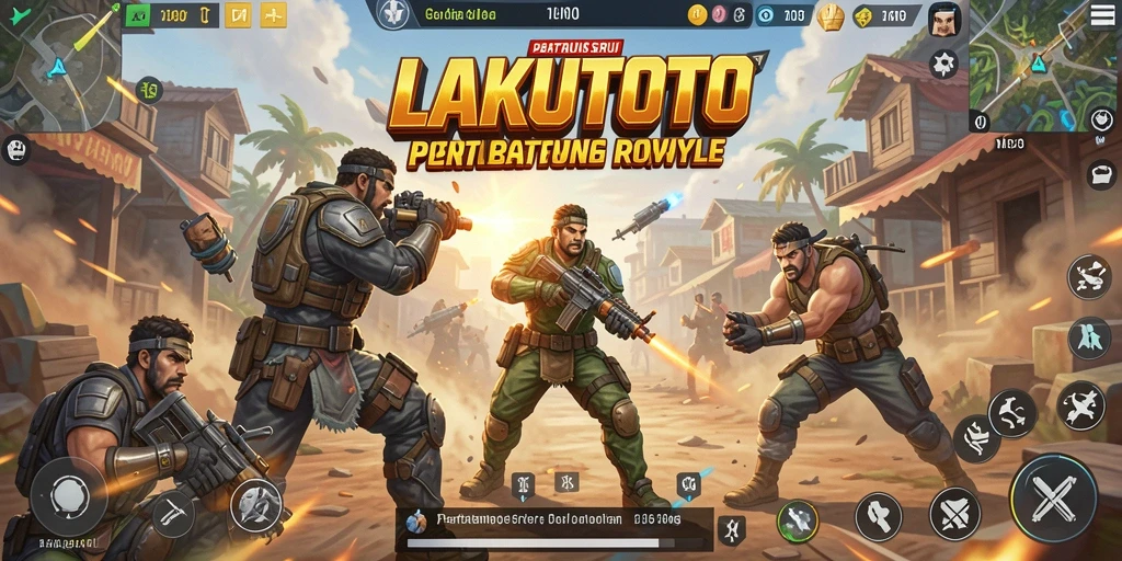 Tampilan pertarungan seru dalam gameplay LAKUTOTO.