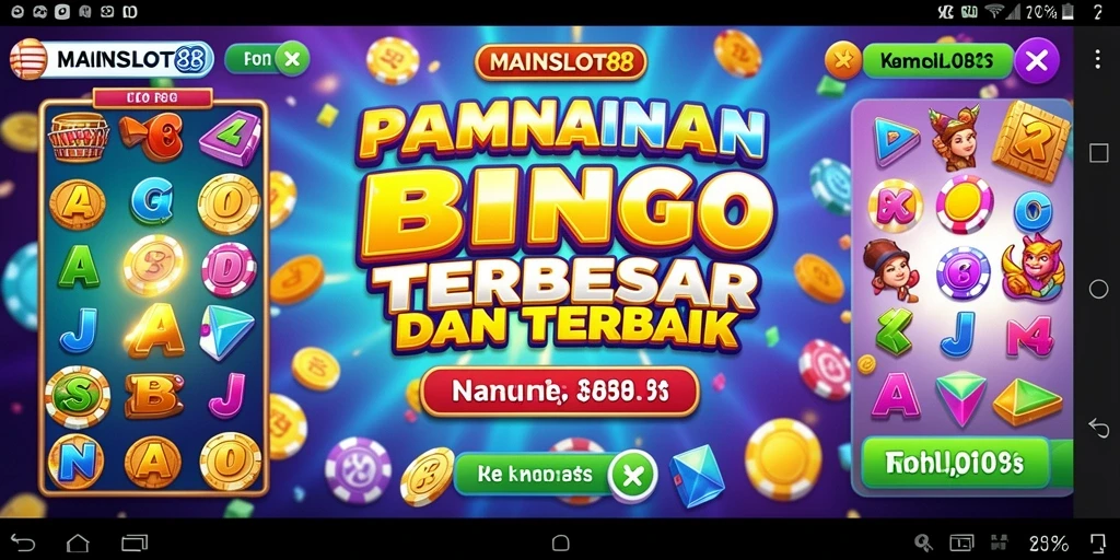 Tampilan menawan dalam permainan Bingo MAINSLOT88.
