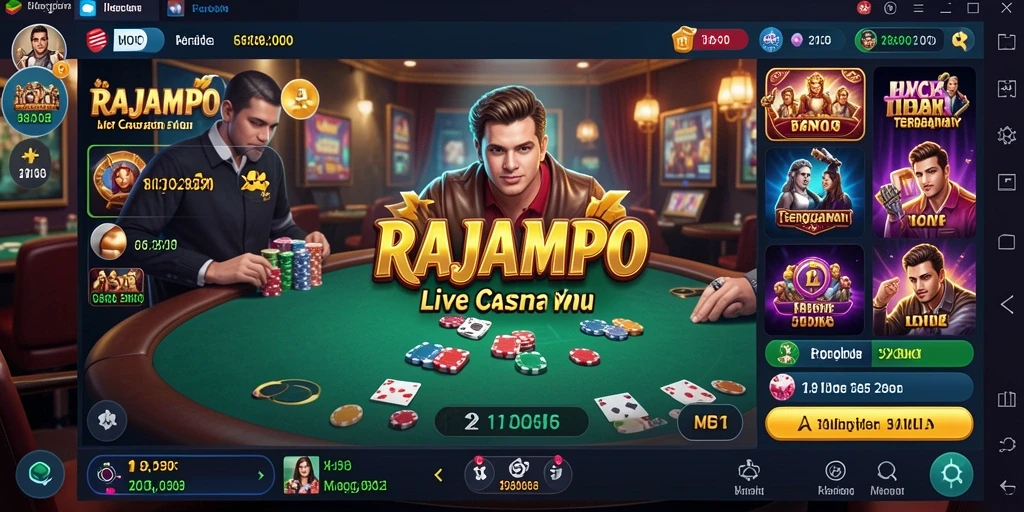 Gameplay seru dan interaktif dalam Live Casino RAJAMPO.