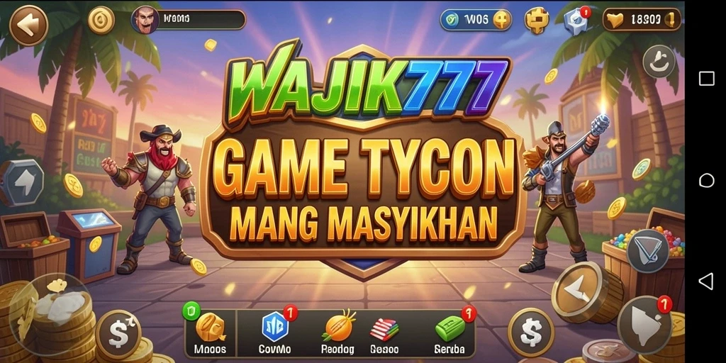 Screenshot gameplay WAJIK777 yang mendemonstrasikan strategi bisnis yang seru.
